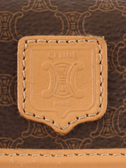 マカダムパターンミニウエストポーチ ブラウン