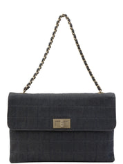 Navy denim Chocobar 2.55 chain shoulder bag, circa 2000