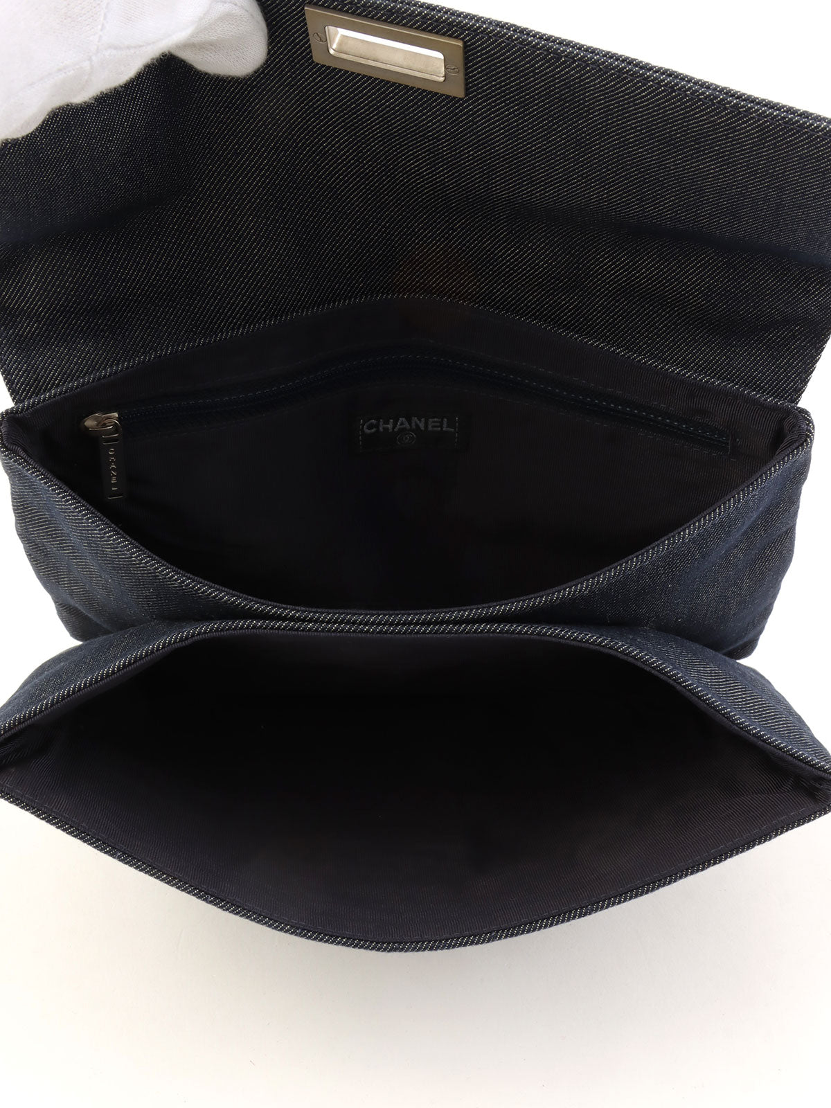 Navy denim Chocobar 2.55 chain shoulder bag, circa 2000