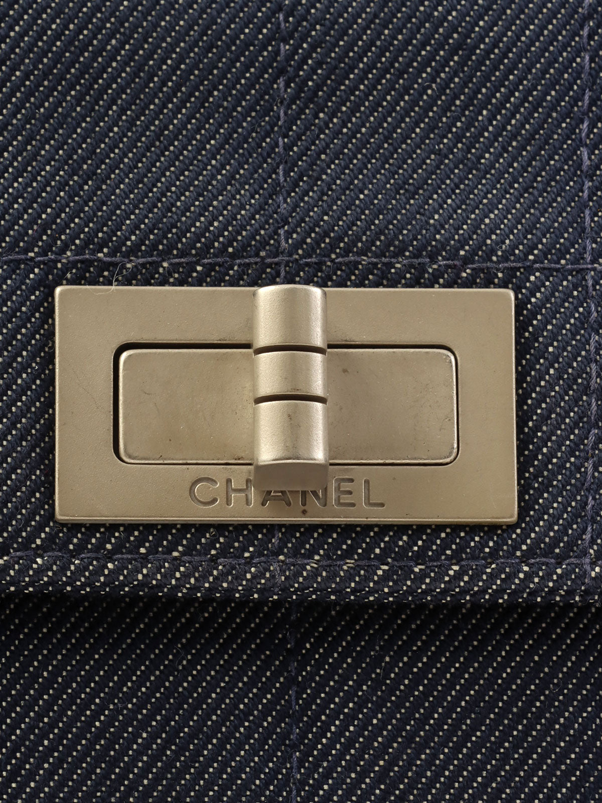 Navy denim Chocobar 2.55 chain shoulder bag, circa 2000