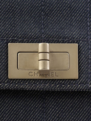 Navy denim Chocobar 2.55 chain shoulder bag, circa 2000