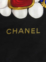 グリポワジュエリーパターンスカーフ ブラック/マルチ