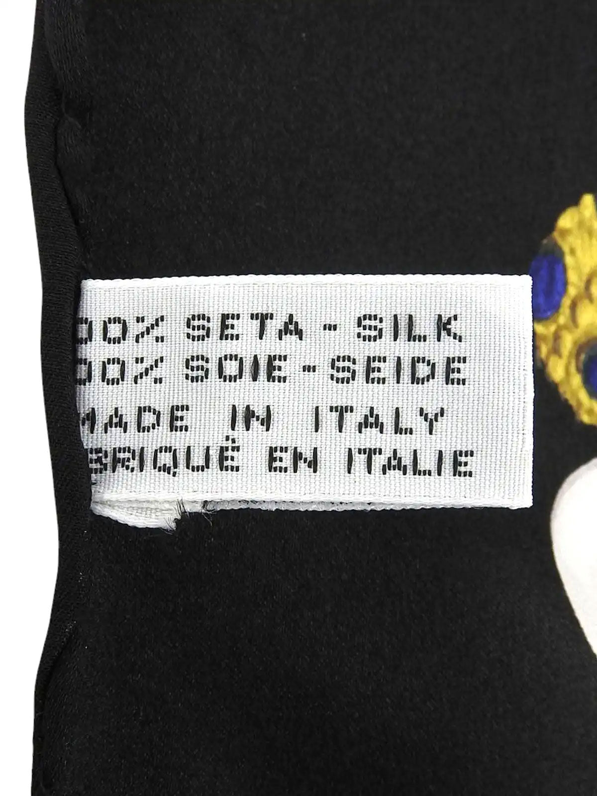 グリポワジュエリーパターンスカーフ ブラック/マルチ