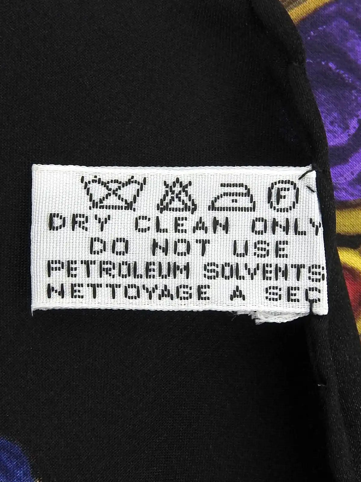 グリポワジュエリーパターンスカーフ ブラック/マルチ