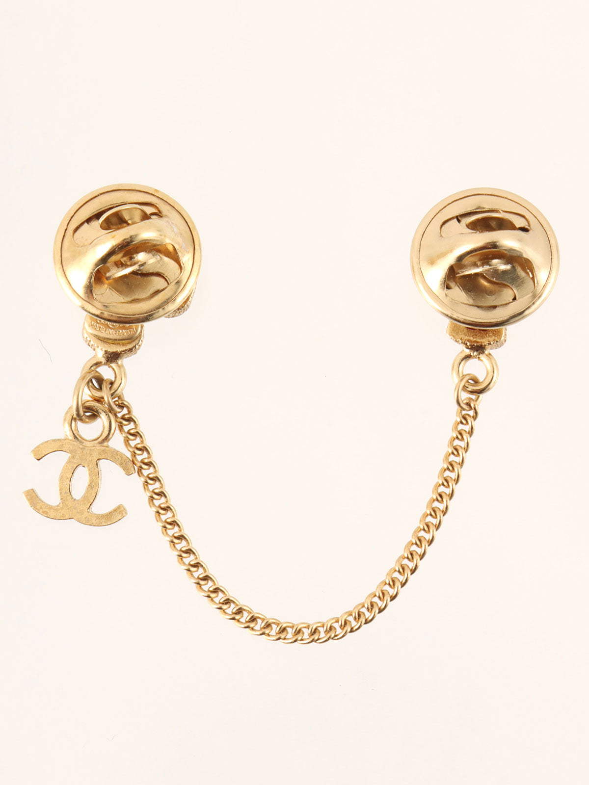 2003年製　クロスモチーフCCマークピンブローチ　ゴールド