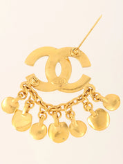 1996年製　CCマークスウィングデザインブローチ　ゴールド