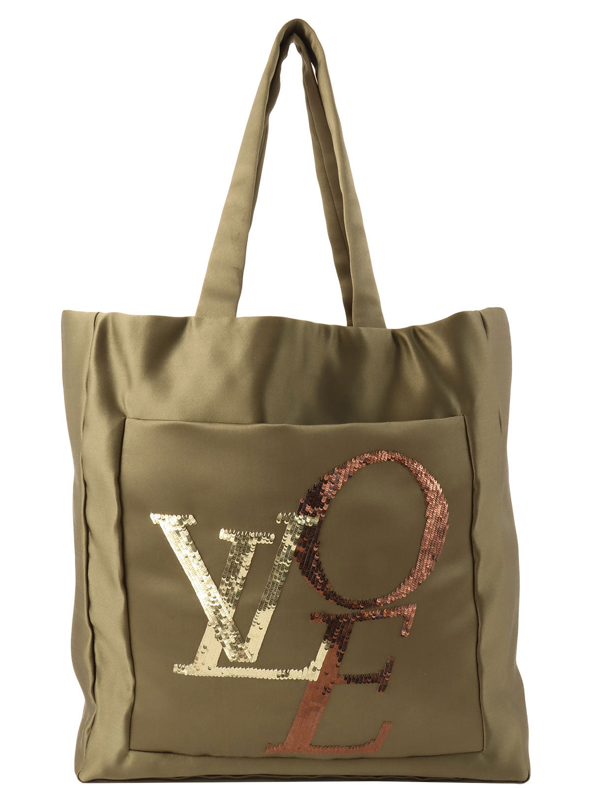 2007 That's Love Tote Bag MM Khaki
