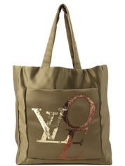 2007 That's Love Tote Bag MM Khaki