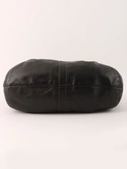 Logo Charm One Shoulder Bag Black