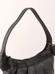 Logo Charm One Shoulder Bag Black