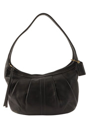 Logo Charm One Shoulder Bag Black