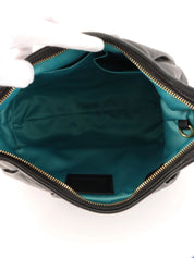 Logo Charm One Shoulder Bag Black