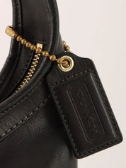Logo Charm One Shoulder Bag Black
