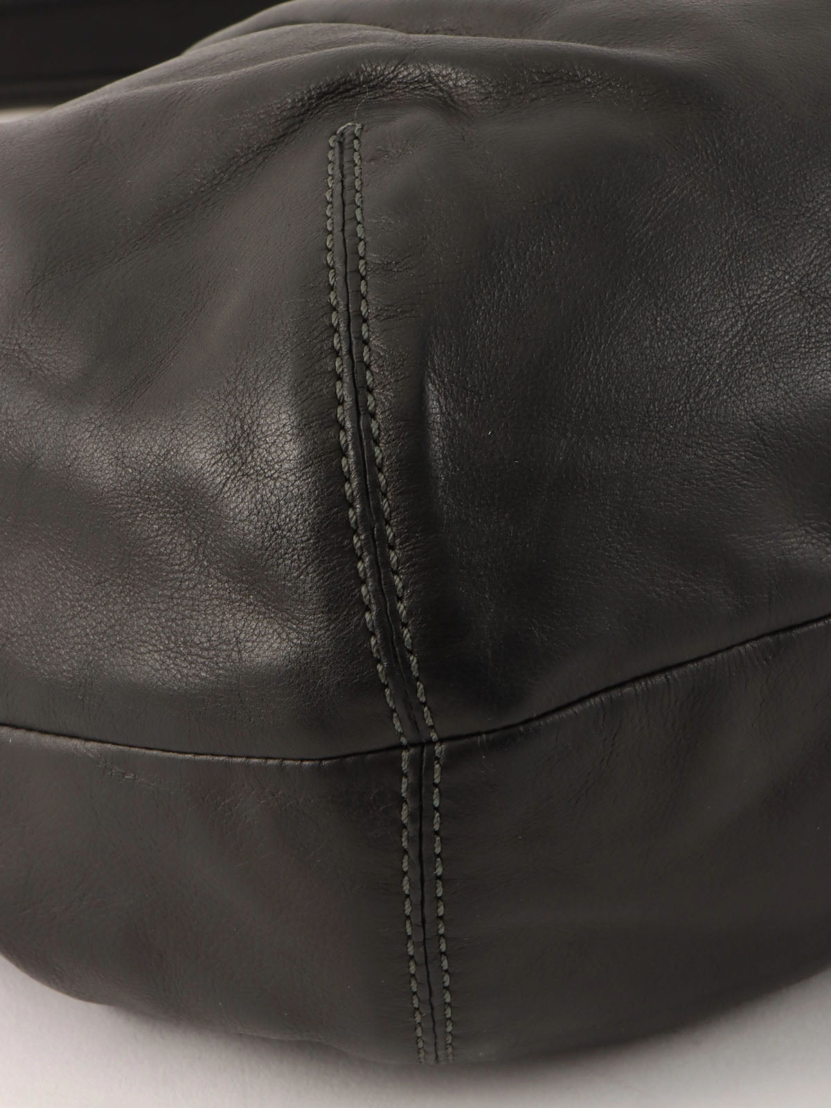 Logo Charm One Shoulder Bag Black