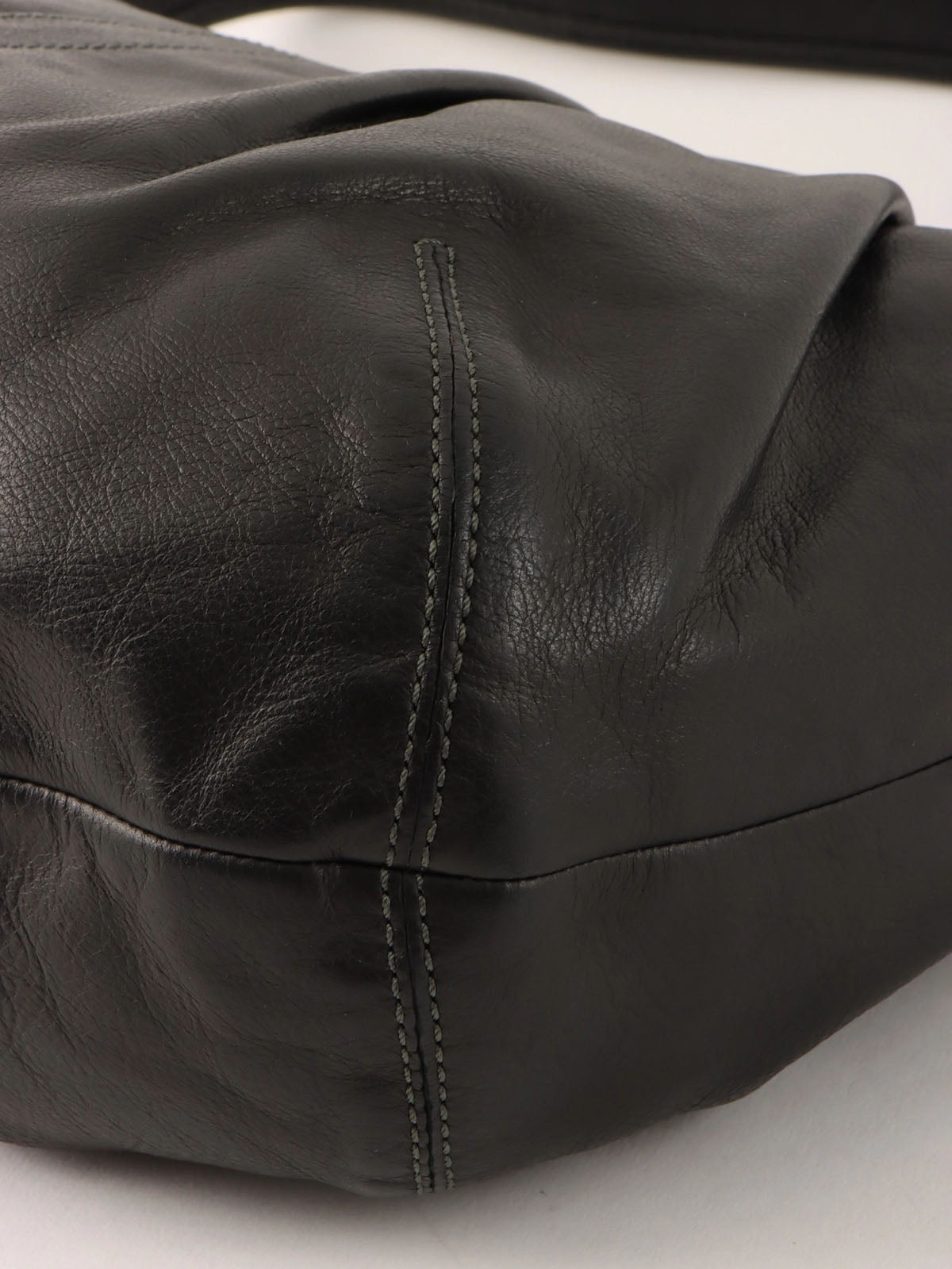 Logo Charm One Shoulder Bag Black