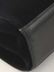 2001 velvet 2.55 chain shoulder bag in black