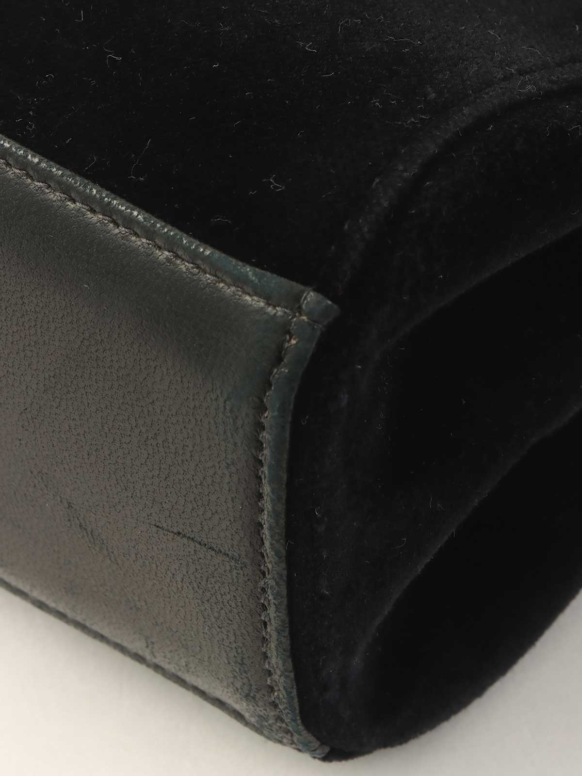 2001 velvet 2.55 chain shoulder bag in black