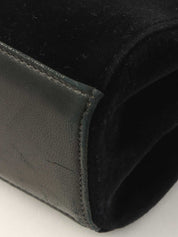 2001 velvet 2.55 chain shoulder bag in black