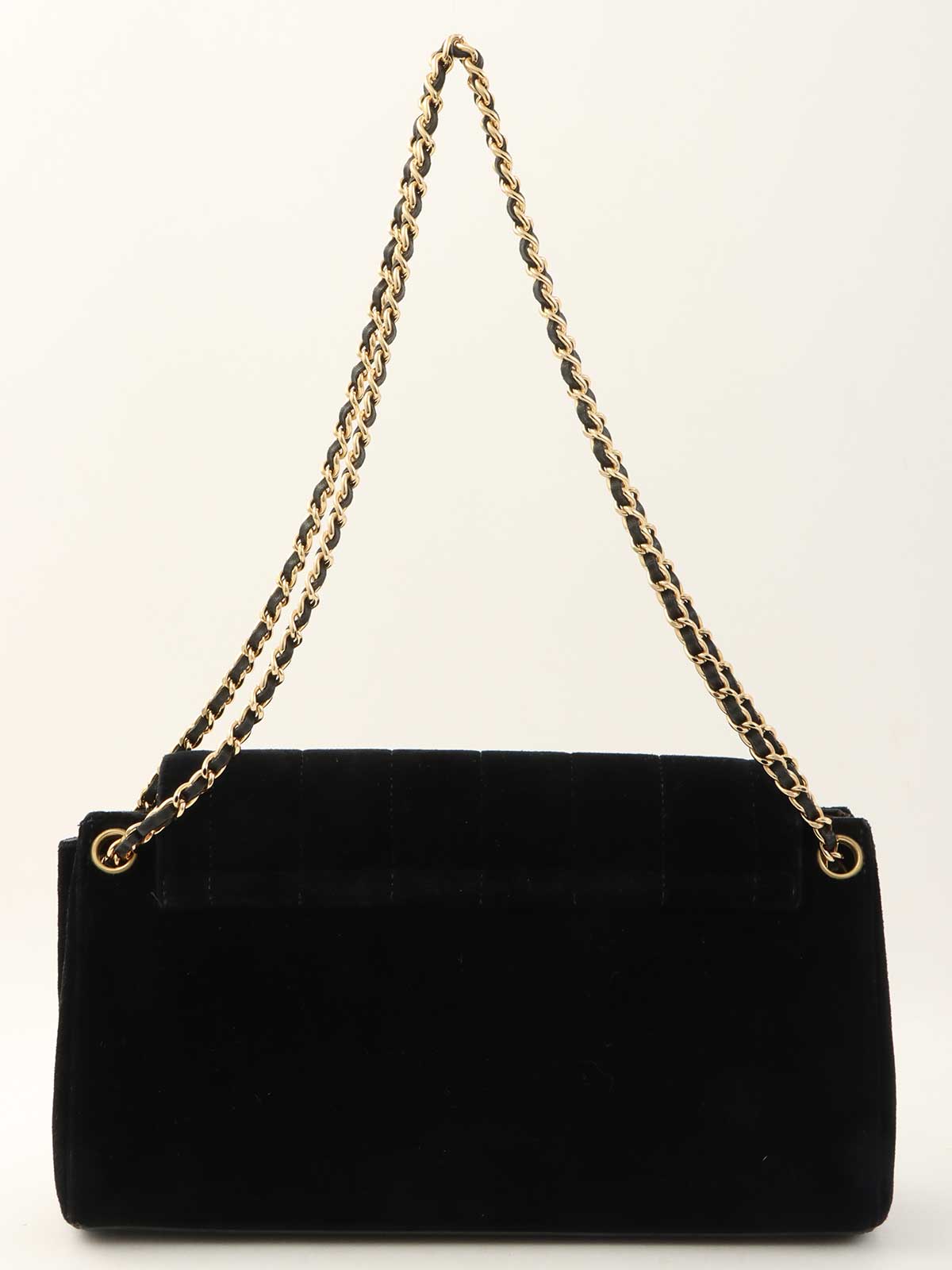 2001 velvet 2.55 chain shoulder bag in black