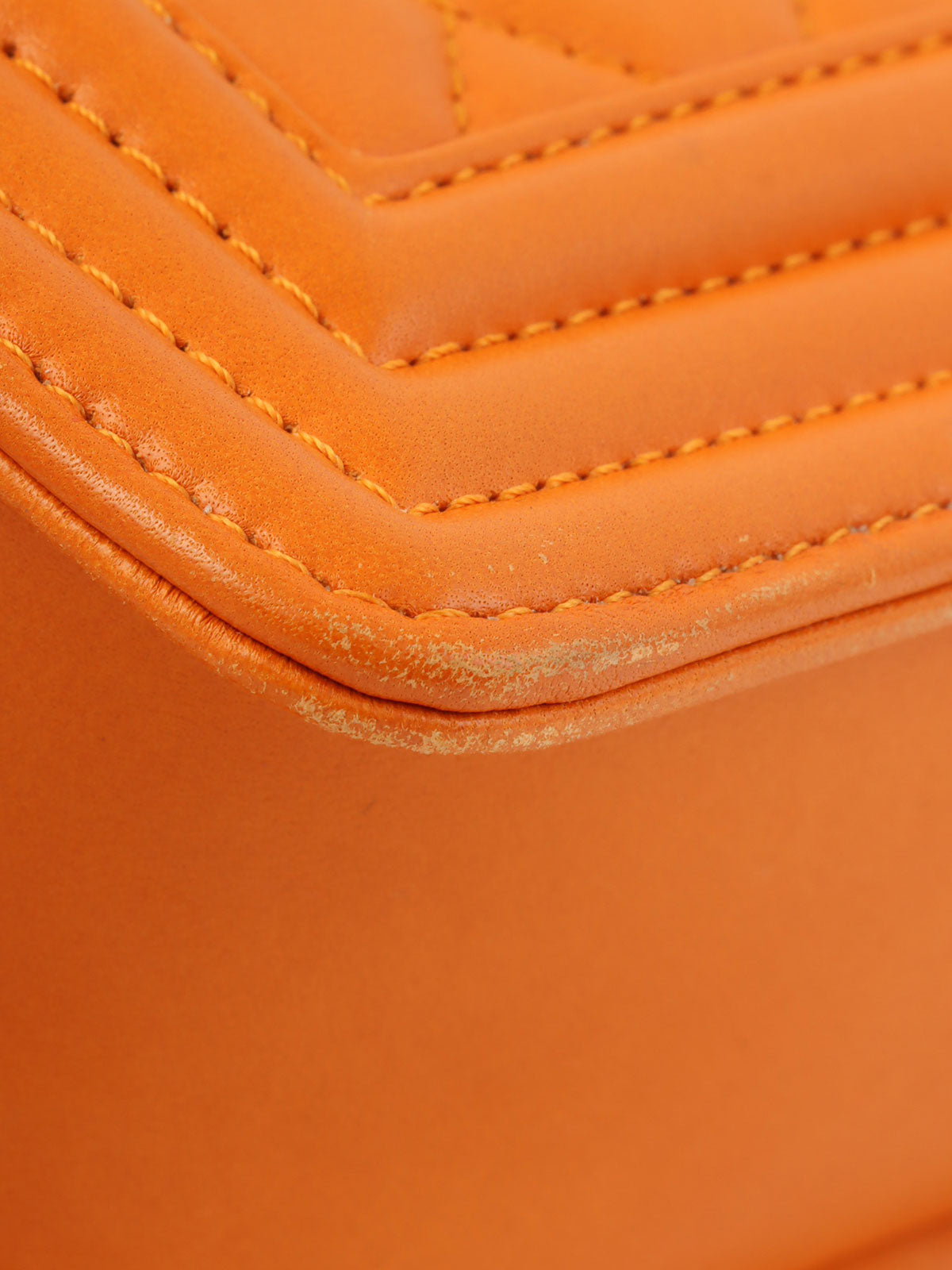 2014 Boy Chanel Chain Shoulder Bag, Orange