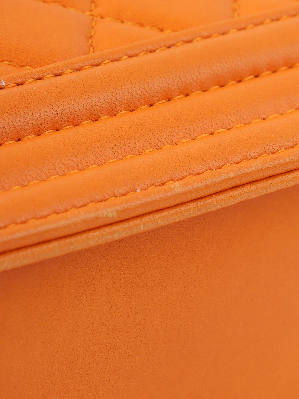 2014 Boy Chanel Chain Shoulder Bag, Orange