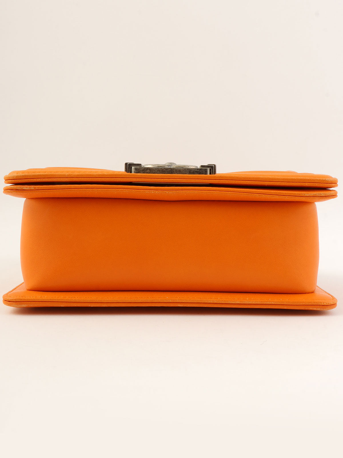 2014 Boy Chanel Chain Shoulder Bag, Orange