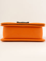 2014 Boy Chanel Chain Shoulder Bag, Orange