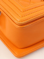 2014 Boy Chanel Chain Shoulder Bag, Orange
