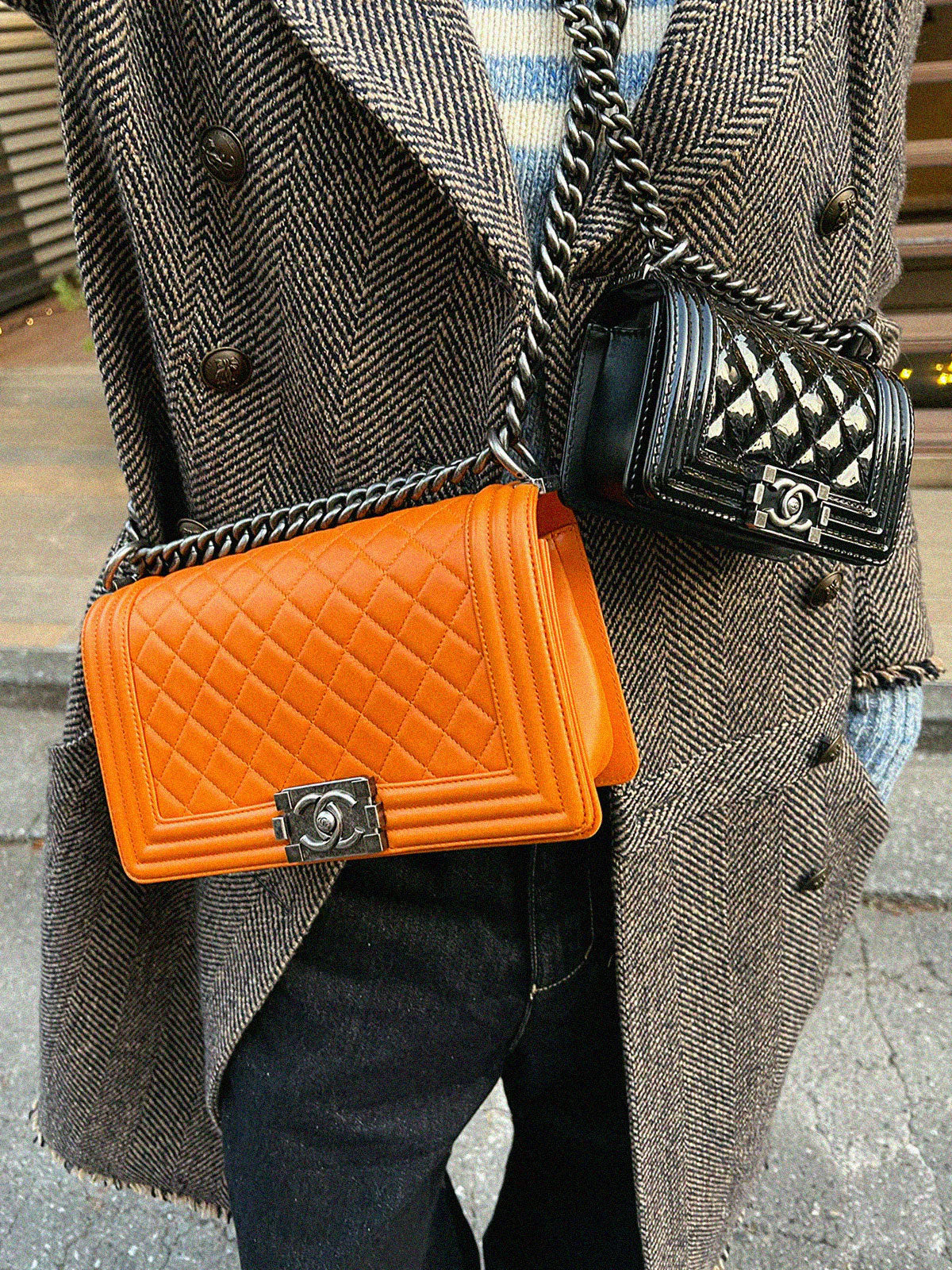 2013年頃製 ボーイシャネルチェーンバッグミニ ブラック