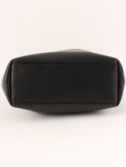 Maris Pearl Logo Plate Top Handle Bag Black