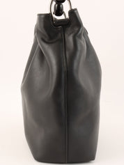 Maris Pearl Logo Plate Top Handle Bag Black