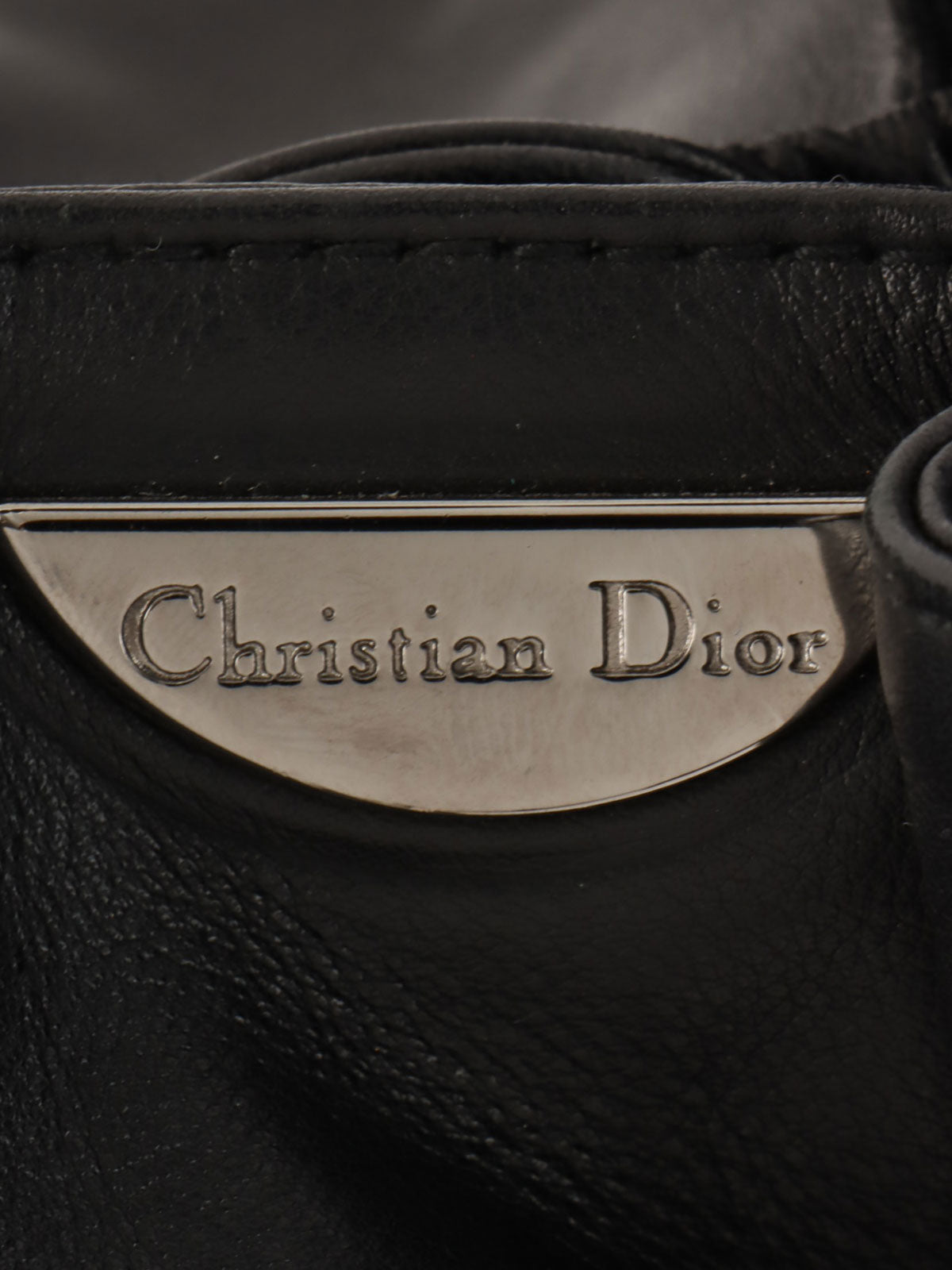 Maris Pearl Logo Plate Top Handle Bag Black