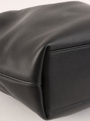 Maris Pearl Logo Plate Top Handle Bag Black