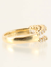 18K Gold Diamond Design Ring