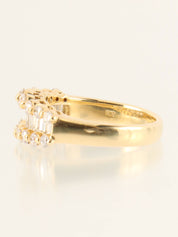 18K Gold Diamond Design Ring