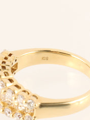 18K Gold Diamond Design Ring