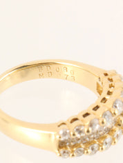 18K Gold Diamond Design Ring