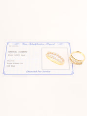 18K Gold Diamond Design Ring