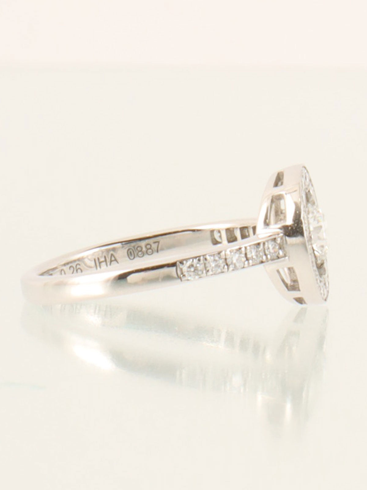 18Kダイヤモンドサークルデザインリング シルバー