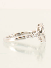 18Kダイヤモンドサークルデザインリング シルバー