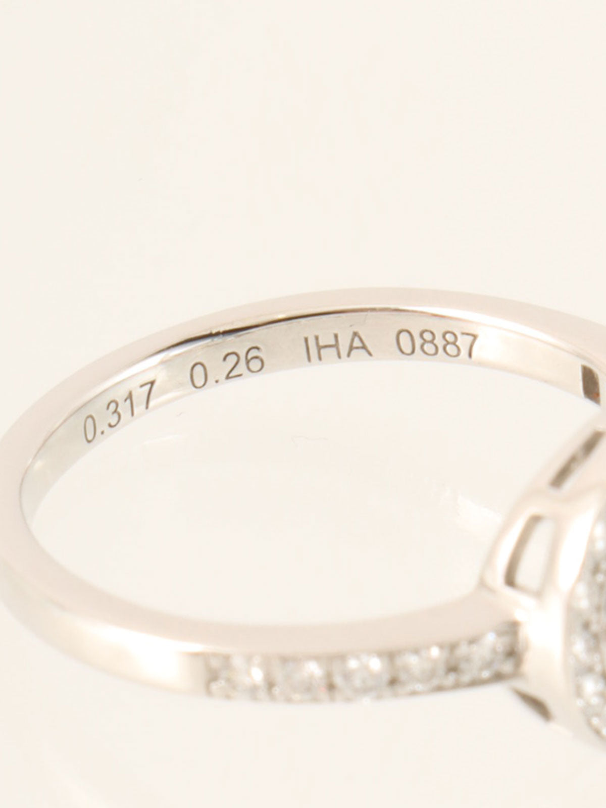 18Kダイヤモンドサークルデザインリング シルバー