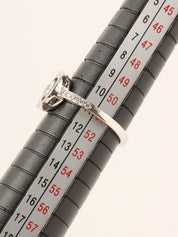 18Kダイヤモンドサークルデザインリング シルバー