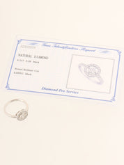 18Kダイヤモンドサークルデザインリング シルバー