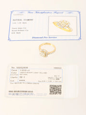 18K Gold Diamond Design Ring