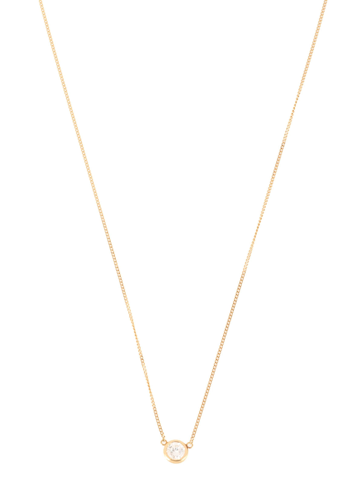 18K Gold Diamond Chain Necklace