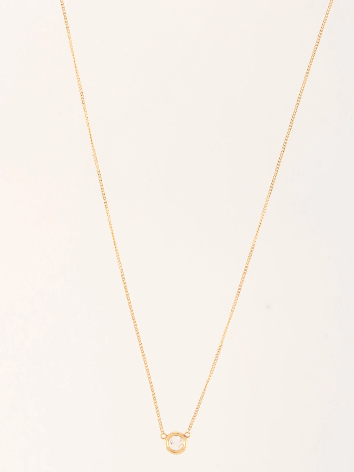 18K Gold Diamond Chain Necklace