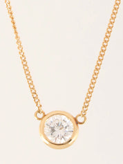 18K Gold Diamond Chain Necklace