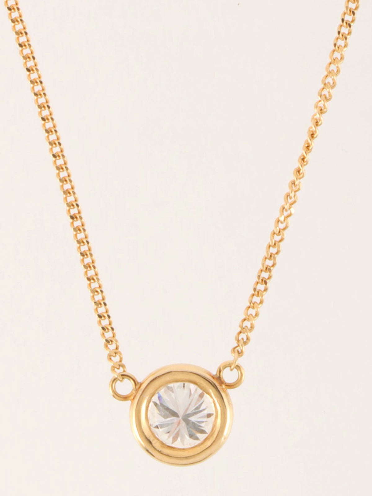 18K Gold Diamond Chain Necklace