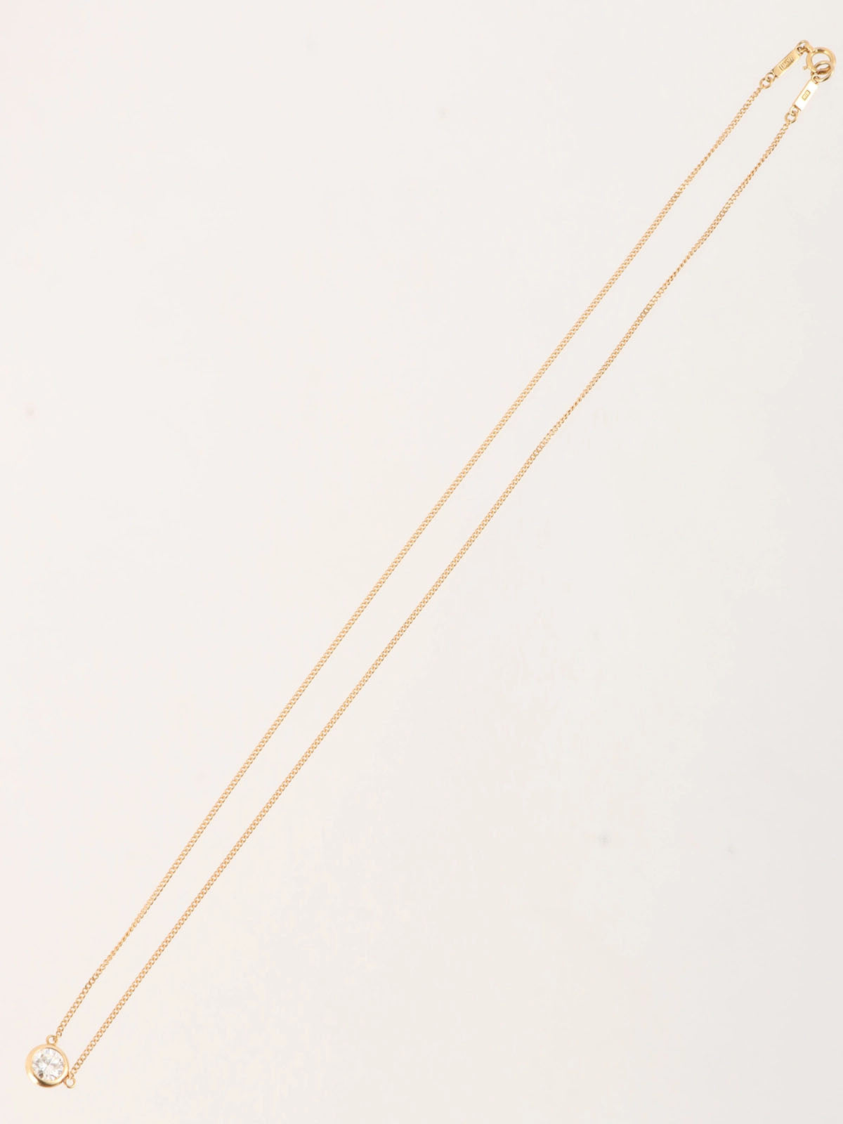 18K Gold Diamond Chain Necklace