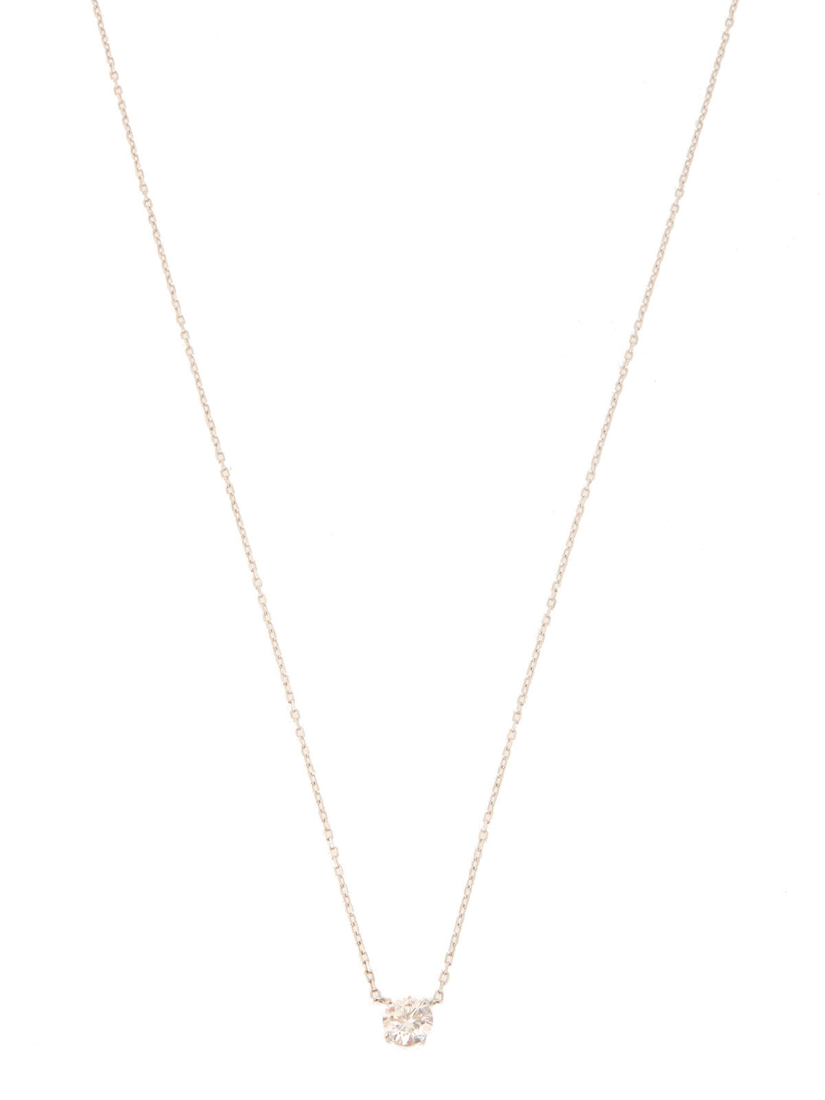 Platinum Diamond Necklace Silver